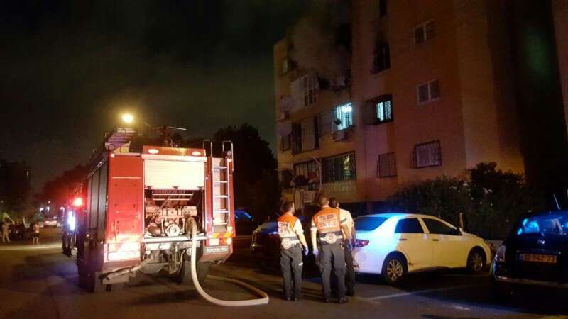 כוחות הכיבוי וההצלה במקום // צילום: תיעוד מבצעי מד"א